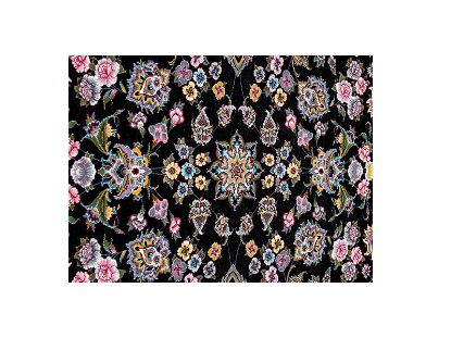 تصویر فرش پاتریس طرح افشان مهربان گل رنگ سرمه ای 1200 شانه